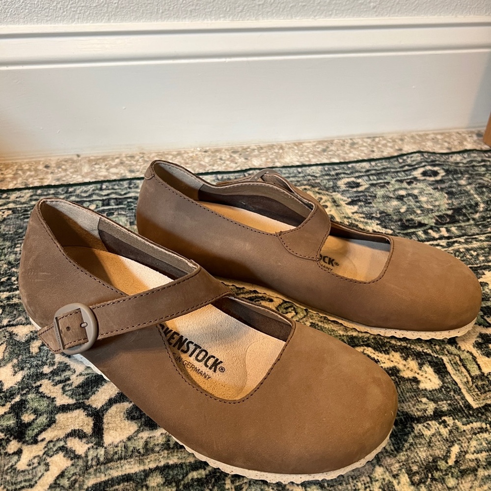 Birkenstock Women's Tan Mary Jane Flats